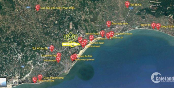 Đất phân lô 1000m2 giá rẻ ven biển lagi bình thuận