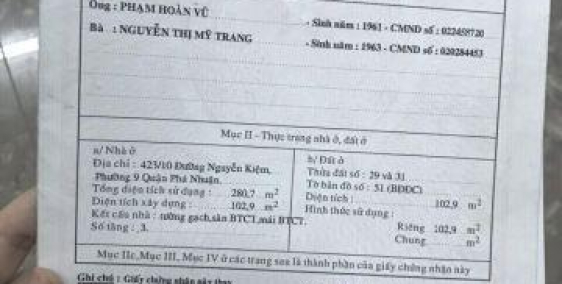 Bán hoặc cho Thuê Biệt Thự Mini ngay ngã tư Phú Nhuận