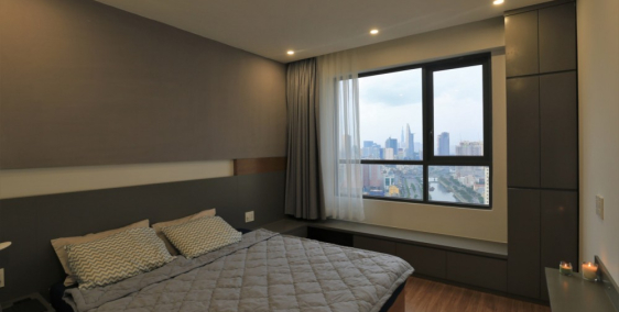 CHCC Gold View cho thuê 2PN - 2WC, full nội thất đầy đủ, giá 17tr/tháng. LH: 093