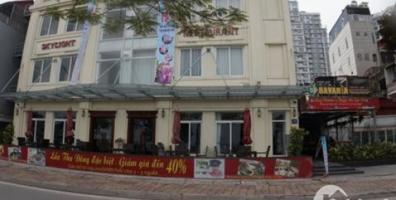 Cho thuê mặt tiền Thụy Khuê, 190m, mặt tiền 8m, 9000USD/th