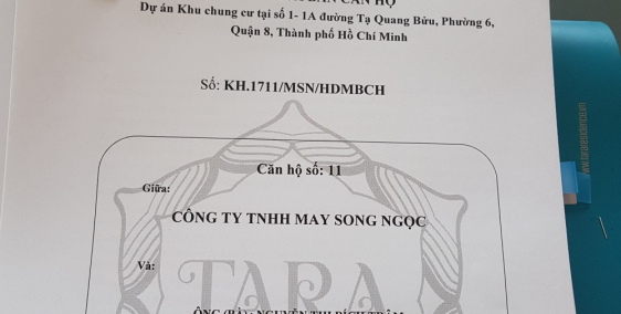 CẦN BÁN GẤP CĂN HỘ CHUNG CƯ TARA RESIDENCE - TẠ QUANG BỬU (Q8) 3 PHÒNG NGỦ, 90 M