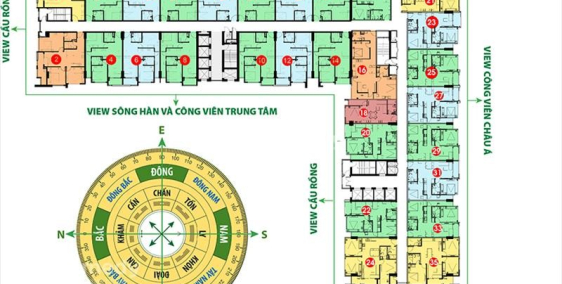 chuyển nhượng căn hộ momarhy block b đà nẵng 3pn giá tốt 1621 căn góc, bán nhanh