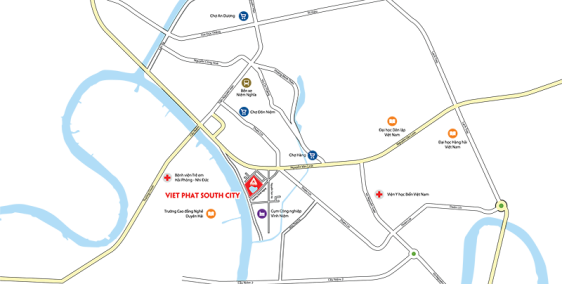 Dự án Việt Phát South City , Biệt thự liền kề cách AEON MALL 500m giá chỉ 2 tỷ 7