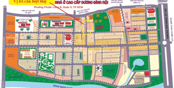 Bán căn biệt thự ở số 72 đường Dương đình hội Quận 9 (DT 8x22 nhà 3 lầu)