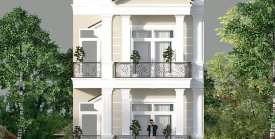 Biệt thự siêu cổ điển, sang trọng ngay Thủ Dầu Một,1 trệt, 2 lầu, 2 mặt tiền