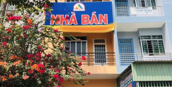 nhà phố 1 trệt 2 lầu có sân thượng dt 150m2 mặt tiền đường mỹ phước tân vạn