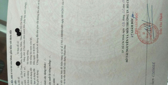 Bán  lô đất  sổ  đỏ  riêng 995 m2 hóc môn