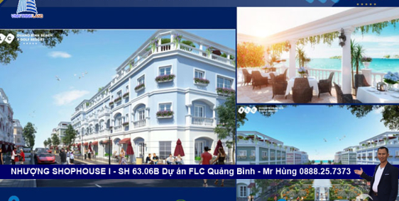 Chính chủ cần bán SHOPHOUSE OYTER PLUS  I–SH 63.06B, FLC Quảng Bình
