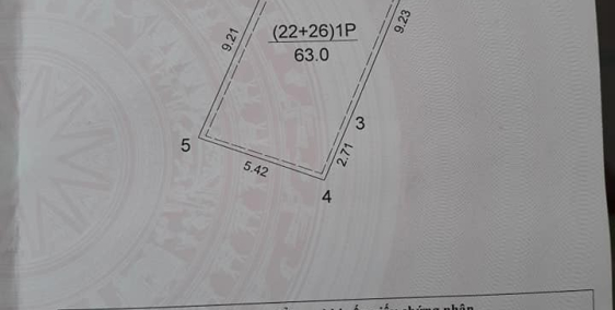 Bán nhà Võng Thị 63m2 mặt tiền 5.1m o tô vào nhà giá 10.5 tỷ.