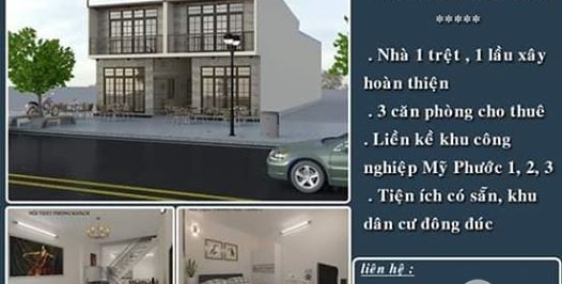  Bán Nhà Phố Thương Mại   Ngay Trung Tâm Mỹ Phước 1,2,3