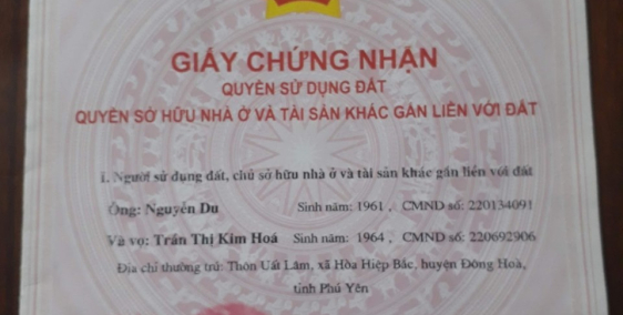 Chính chủ xuất cảnh cần bán gấp nhà tại thôn Uất Lâm, Phú Yên, giá tốt