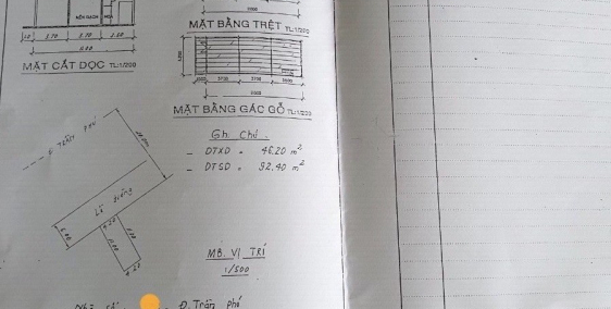 Bán nhà 1 trệt 1 lầu Trần Phú đối diện công an TP - 4.5 tỷ