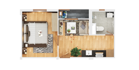 Cho thuê dài hạn Căn hộ mini cao cấp Thanh Tịnh  chỉ từ 4,5 triệu/tháng