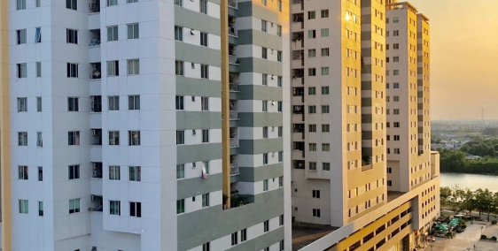 Belleza 60m2: 2PN + 1WC, có ít nội thất, lầu cao, liền kề căn góc 6.5tr