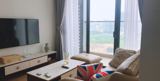 Căn hộ cho thuê tại Vinhomes Skylake – Phạm Hùng, 73m2, 2 phòng ngủ, full đồ