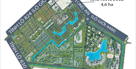 Lô góc 2 MT Khang Lành ECity Tân Đức - Long An