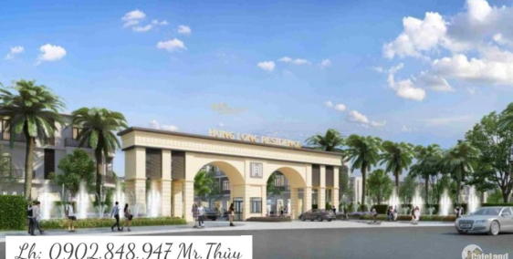 ĐẤT NỀN HƯNG LONG RESIDENCE  NGAY TL 7 ĐỐI DIỆN SÂN GOLF TÂN MỸ  GIÁ CHỈ 450TR/N