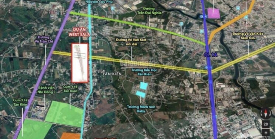 Đất nền Bình Chánh ngay mặt tiền Võ Văn Kiệtchỉ từ 45tr/m2, sổ đỏ riêng từng nền