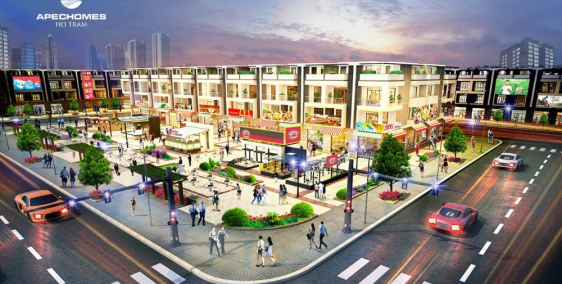 Đất nền dự án APECHOMES Hồ Tràm diện tích 100m2 thổ cư, sổ đỏ riêng từng nền.