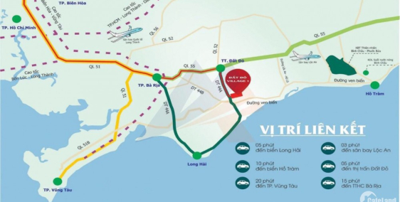 Bán đất mặt tiền Võ Văn Kiệt, ven biển, TP Bà rịa, BRVT, DT 100m2, giá 750tr