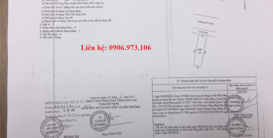 Bán đất Trung Tâm Chợ Rạch Kiến-Cần Đước. 550tr/64m2. Cách Bình Chánh 3km