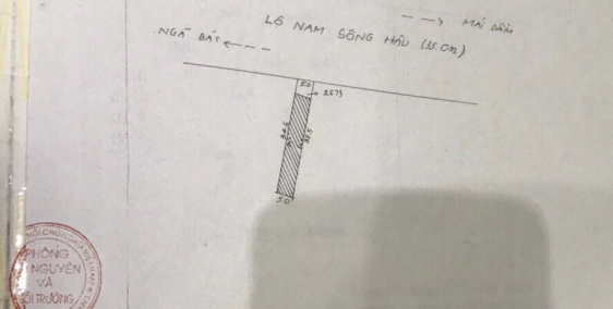 Bán nền mặt tiền Nam Sông Hậu, Mái Dầm, Hậu Giang - 1.8 tỷ