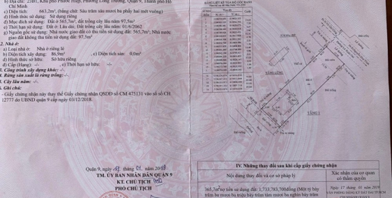 Bán đất mặt tiền Lã Xuân Oai , Quận 9 giá chỉ 65 triệu/m