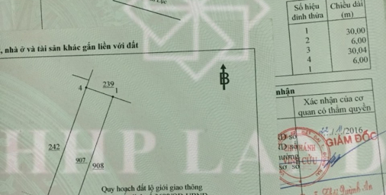 Bán Đất Mặt Tiền đường Bình Lục, xã Tân Bình, huyện Vĩnh Cửu, Kt:12x30m