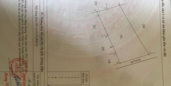 Đất 40x50m vuông vức giá 2.2tỷ TL thuộc KDC phục vụ cụm công nghiệp TT Vĩnh An