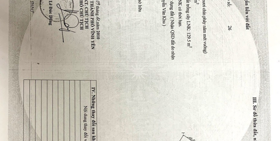 BÁN ĐẤT DỊCH VỤ LAI SƠN, ĐỒNG TÂM, VĨNH YÊN, DT 108M2 GIÁ 7 TRIỆU. LH:0986797222