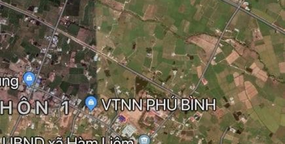 Đất xào đất mẫu đất thổ cư 3 trong 1 xã Hàm Liêm mặt tiền đường nhựa dẫn cao tốc