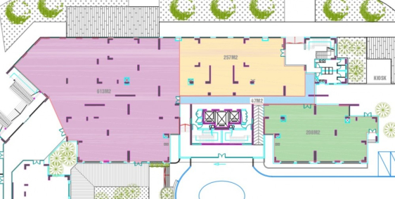 Cho thuê 1100m2 tầng 1 chân tòa nhà Chel Sea Park Trung Kính tiện làm kinh doanh