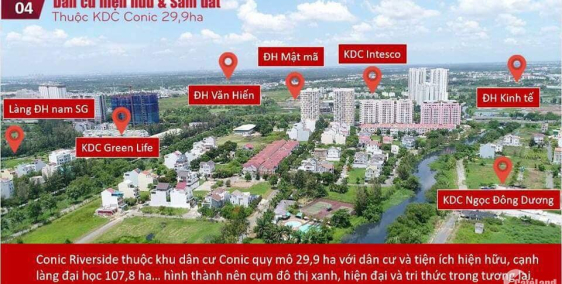 Conic Riverside. Căn hộ quen sông quận 8 giá 1 tỷ 3 ( đã vat)