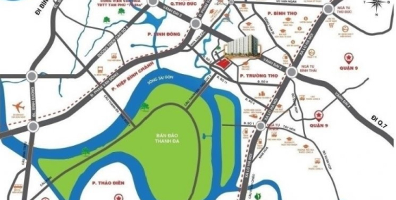 Căn hộ 50m, 2 PN, 1,35 tỷ, Metro Park Thủ Đức
