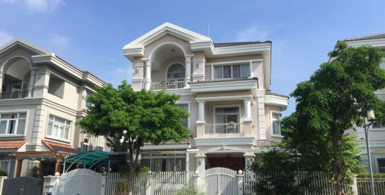 Bán Biệt Thự Đơn Lập Phú Mỹ Hưng 17x16m 2 lầu 4PN Giá 45 tỷ Đường 17 Khu Nam