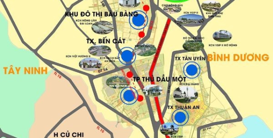 Đất dự án lại uyên, bàu bàng , bình dương giá sốc