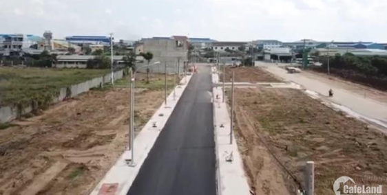 Đất nền giá rẻ đối chợ mới Long Cang-SHR-XDTD