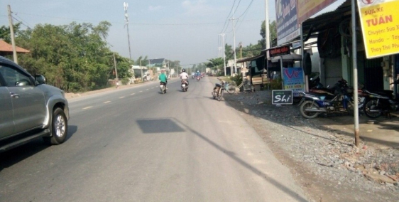 Bán gấp 450m2 đất thổ cư 2 MT đường Nguyễn Kim Cương, Củ Chi, SHR, 2.5  tỷ