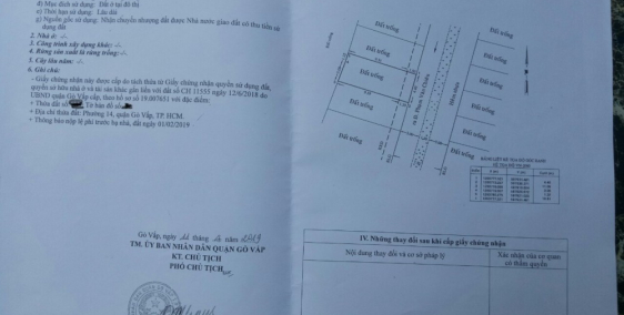 Cần bán lô đất thổ cư 48m2 đường Phạm Văn Chiêu P.14 Gò Vấp, 3.75 tỷ