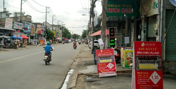 Bán gấp đất mặt tiền tỉnh lộ 43, Bình Chiểu, Thủ Đức 54,2 tr/m2