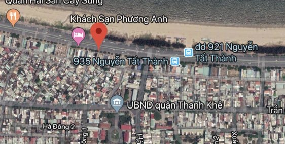 Bán lô đất mặt tiền đường biển Nguyễn Tất Thành,phường Xuân Hà,Thanh Khê