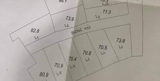 BÁN ĐẤT PHÂN LÔ 6 LÔ GIÁP KCN TIÊN SƠN, DT 70M2 , GIÁ CHỈ TỪ 680TR/ LÔ