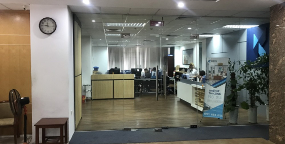 Cho thuê MB văn phòng 260m2 tầng 1 Phố DUY TÂN Giá 10$/m2/tháng LH:0969064196