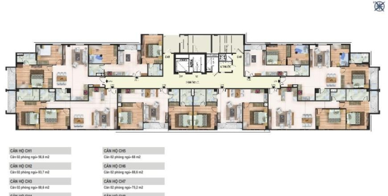 Cần bán gấp căn góc 2PN chung cư 259 Yên Hòa – Cầu Giấy, sổ đỏ chính chủ.