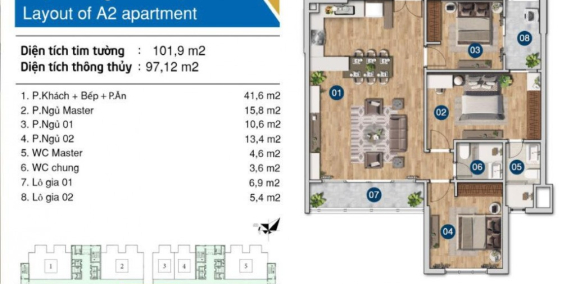 Bán cắt lỗ căn hộ 3PN chung cư Amber Riverside view sông Hồng cạnh Times City