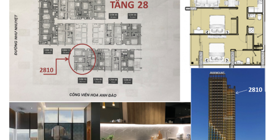 RISEMOUNT APARTMENT- CẦN CHUYỂN NHƯỢNG CĂN HỘ GÓC 2 PN- TẦNG 28 TẦNG CAO NHẤT