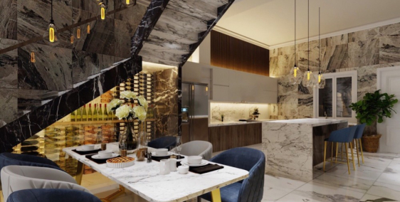 Cần bán gấp căn nhà MT kinh dương vương, 5x20, 1 trệt , 2 lầu, tặng nội thất