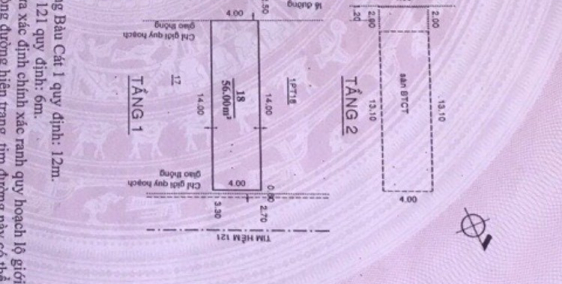 Bán Nhà 2MTKD Đường Bàu Cát 1,Phường 14,Tân Bình Gía 12 Tỷ (TL)