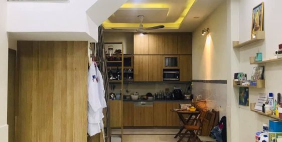 Nhà thiết kế hiện đại nội thất đẹp Phan Tây Hồ dt 54m2, 4 lầu.5.6 tỳ 0901392122