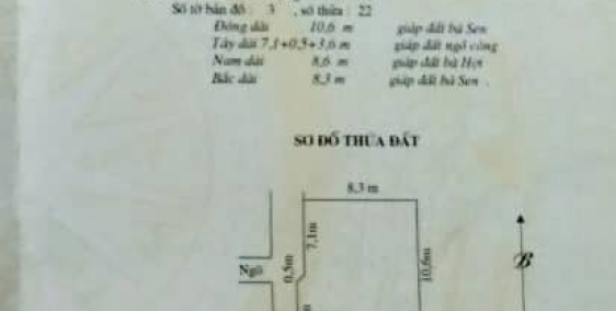 Bán nhà 2 tầng cách Đường bờ sông Lý Thái Tổ 5m